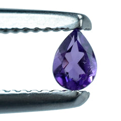AFRICAN AMETHYST CUT PEAR (AA) 4X3MM 0.13 Cts.