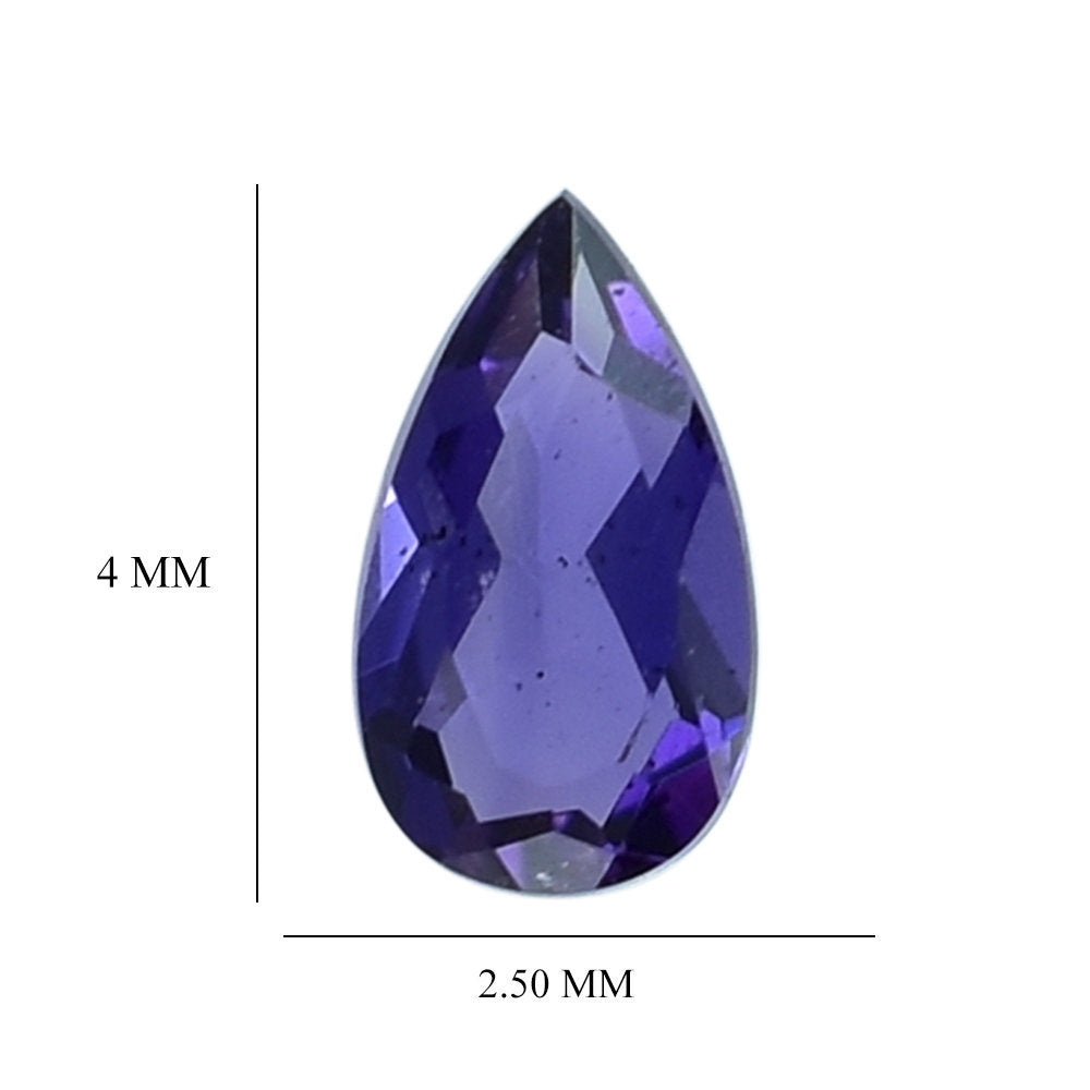 AFRICAN AMETHYST CUT PEAR 4X2.50MM (AAA) 0.11 Cts.