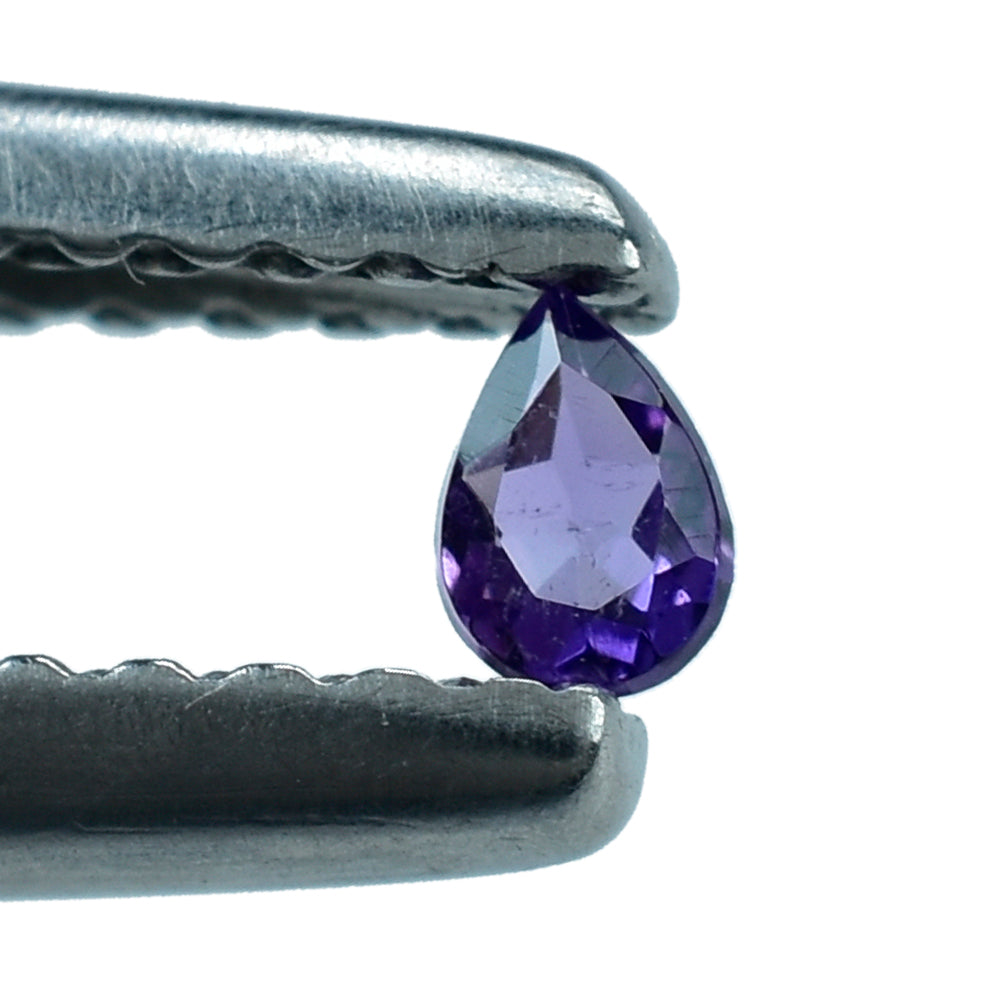 AFRICAN AMETHYST CUT PEAR (AAA/TOP) 3X2MM 0.05 Cts.