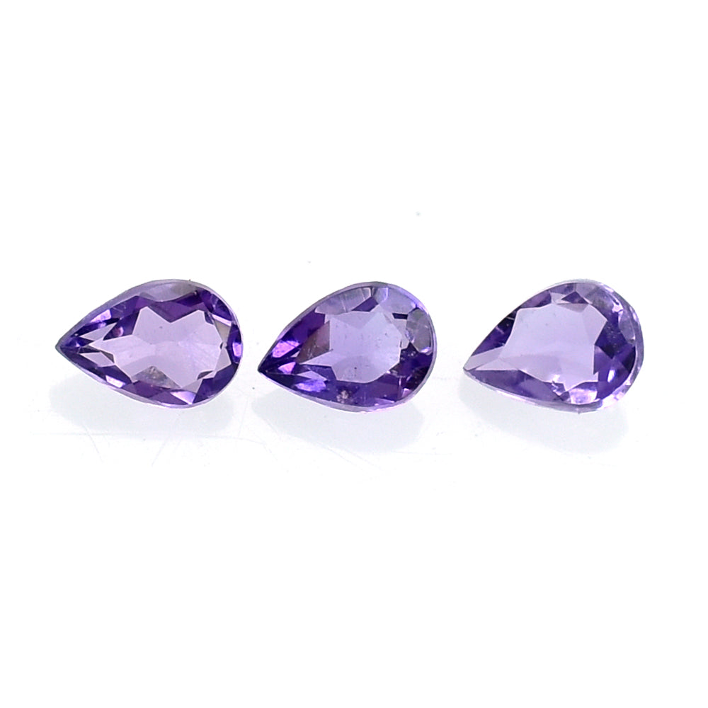 AFRICAN AMETHYST CUT PEAR (AAA/TOP) 3X2MM 0.05 Cts.