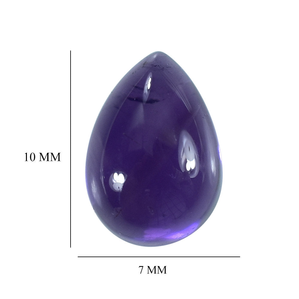 AFRICAN AMETHYST PEAR CAB 10X7MM 2.33 Cts.