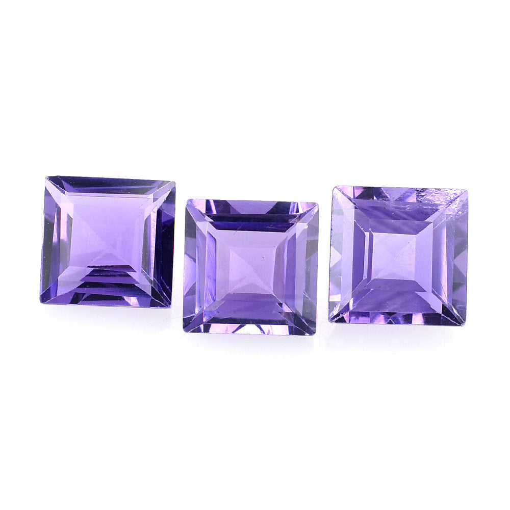 AFRICAN AMETHYST CUT SQUARE 6.00MM 1.03 Cts.