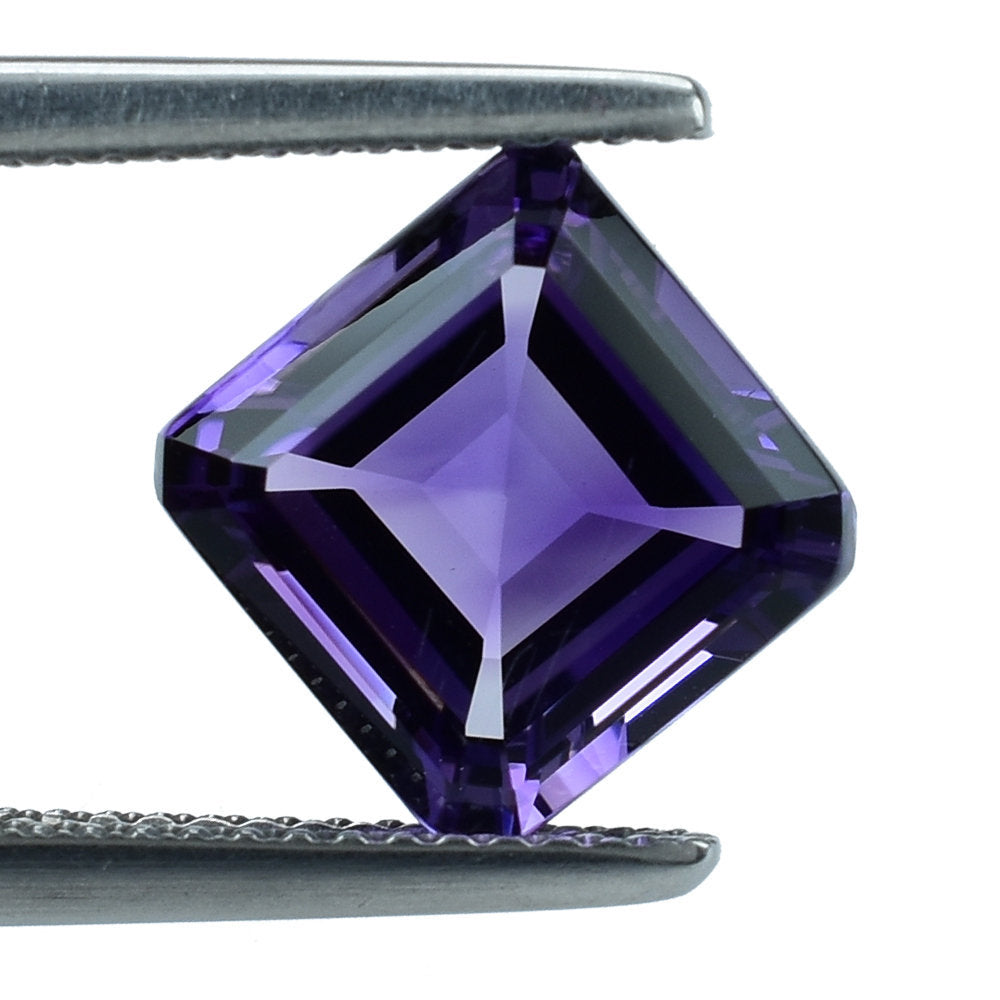 AFRICAN AMETHYST CUT SQUARE - OCTAGON (AAA) 9.00MM 3.35 Cts.