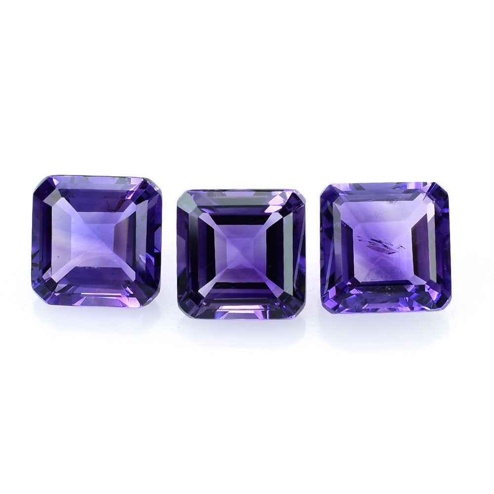 AFRICAN AMETHYST CUT SQUARE - OCTAGON (AAA) 9.00MM 3.35 Cts.