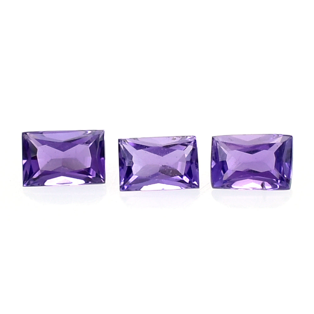AFRICAN AMETHYST PRINCESS CUT BAGUETTE (AAA/TOP) 3X2MM 0.07 Cts.
