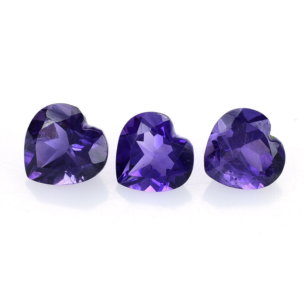 AFRICAN AMETHYST CUT HEART 7.00MM 1.12 Cts.