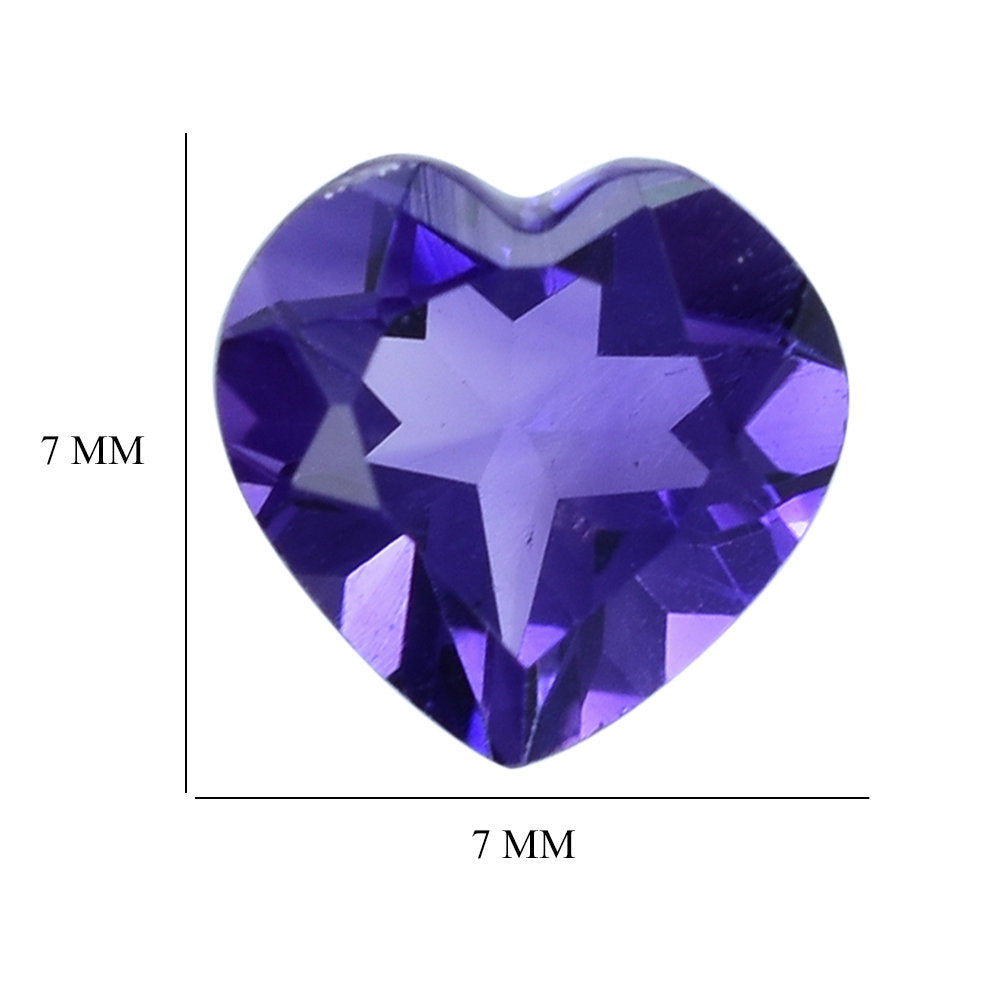 AFRICAN AMETHYST CUT HEART 7.00MM 1.12 Cts.