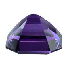 AFRICAN AMETHYST ASSCHER CUT SQUARE-OCTAGON (AAA) 16MM 16.35 Cts.