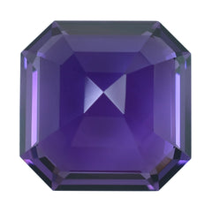 AFRICAN AMETHYST ASSCHER CUT SQUARE-OCTAGON (AAA) 16MM 16.35 Cts.