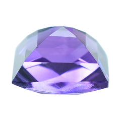 AFRICAN AMETHYST CHECKER CUT SQUARE 10MM 4.75 Cts.