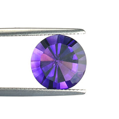 AFRICAN AMETHYST STEP CUT ROUND (AAA\CLEAN) 12.00X12.00 MM 5.45 Cts.
