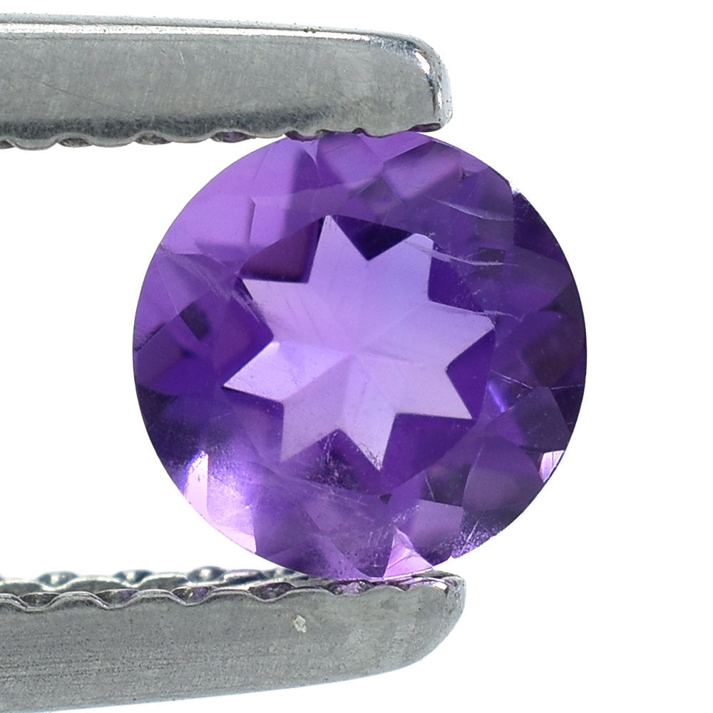 AMETHYST AFRICAN ROUND CUT (AAA/CLEAN) 5.00X5.00 MM 0.45 Cts