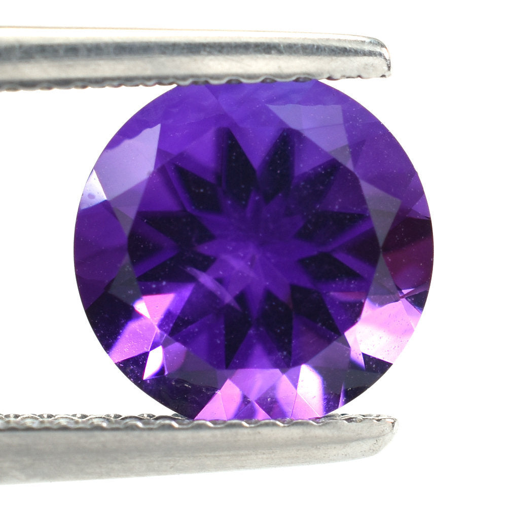 AMETHYST AFRICAN ROUND CUT (AA/EYE CLEAN) 10.00X10.00 MM 3.16 Cts
