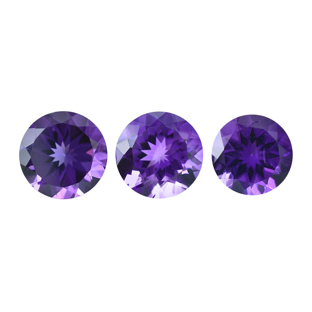 AMETHYST AFRICAN ROUND CUT (AA/EYE CLEAN) 10.00X10.00 MM 3.16 Cts