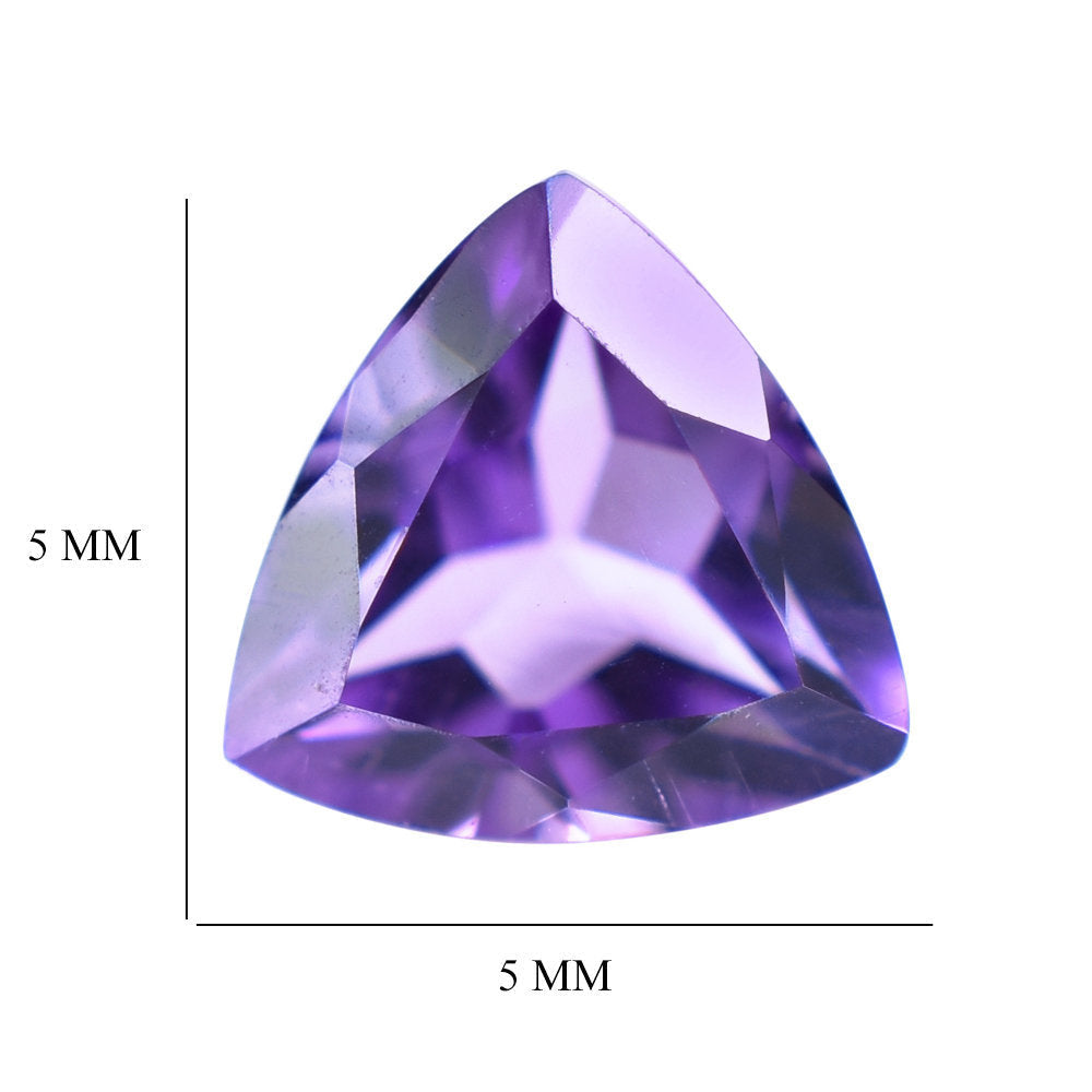 AMETHYST AFRICAN TRILLION CUT (AA/CLEAN) 5.00X5.00 MM 0.40 Cts