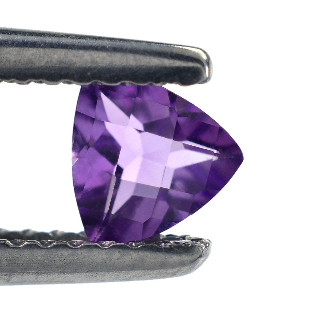 AMETHYST AFRICAN TRILLION CHECKER (AA/CLEAN) 5.00X5.00 MM 0.42 Cts