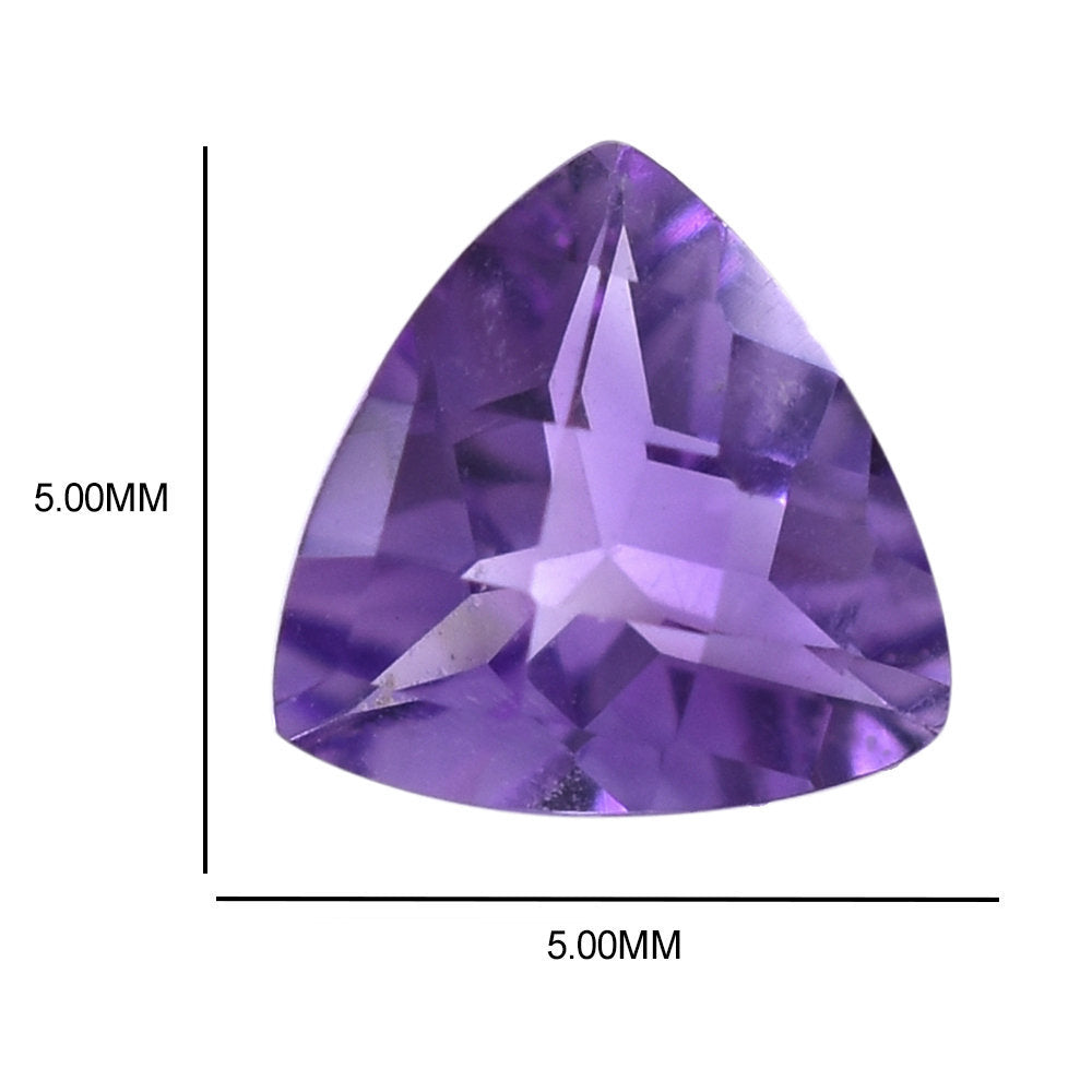 AMETHYST AFRICAN TRILLION CHECKER (AA/CLEAN) 5.00X5.00 MM 0.42 Cts