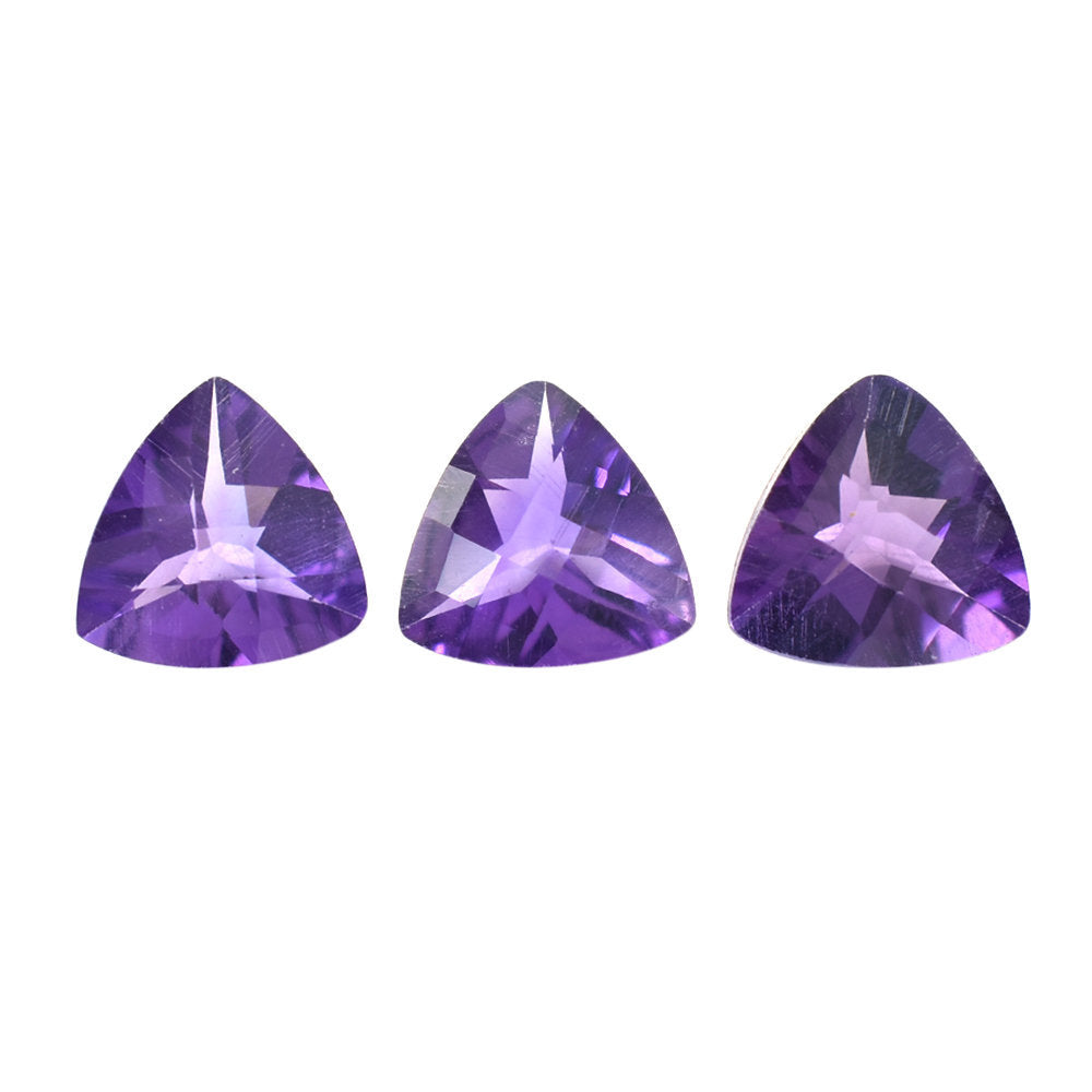 AMETHYST AFRICAN TRILLION CHECKER (AAA/VSI) 6.00X6.00 MM 0.59 Cts