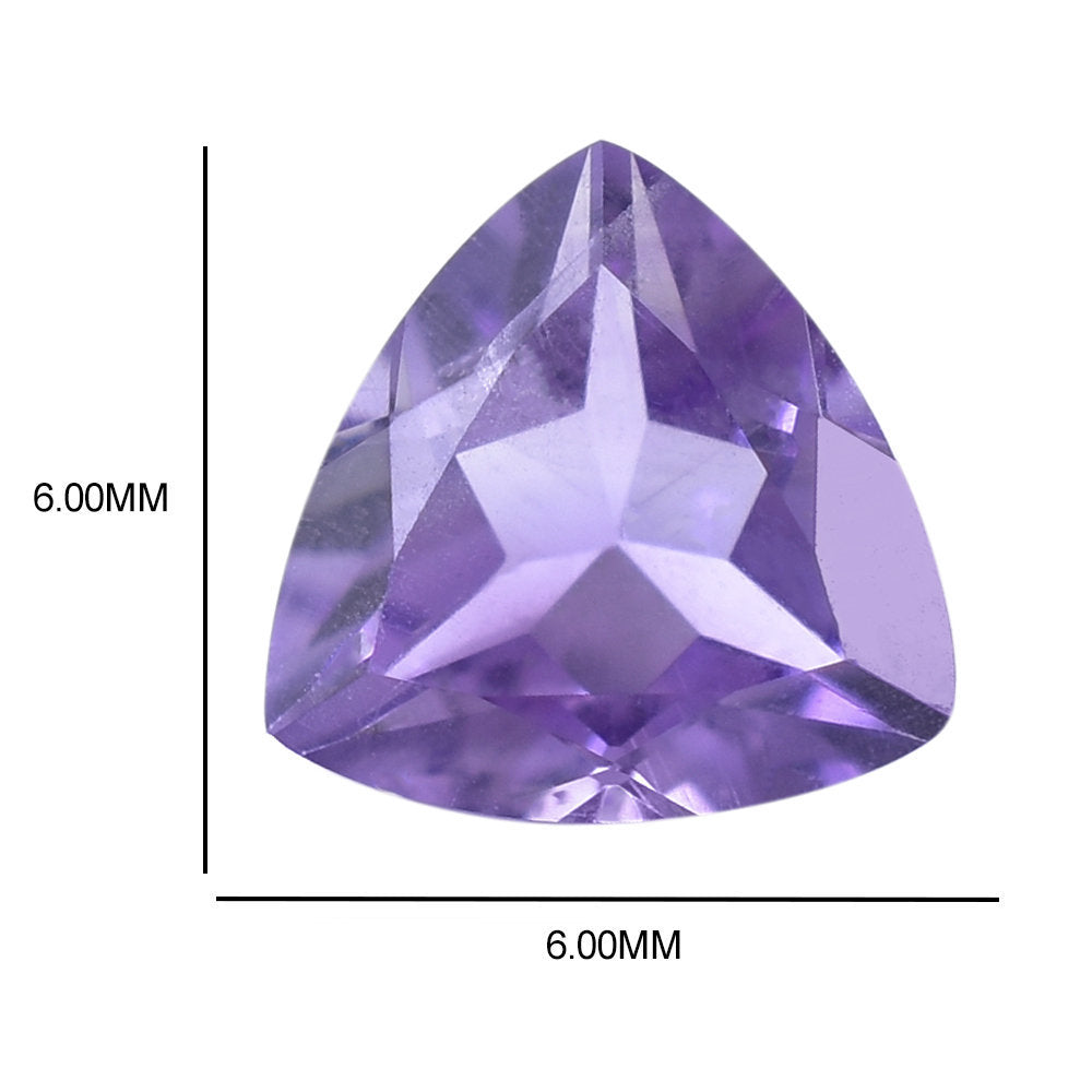 AMETHYST AFRICAN TRILLION CUT (AA/SI) 6.00X6.00 MM 0.71 Cts