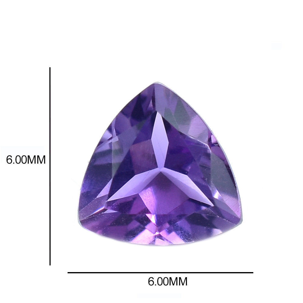 AFRICAN AMETHYST CUT TRILLION (AA\CLEAN) 6.00X6.00 MM 0.68 Cts.