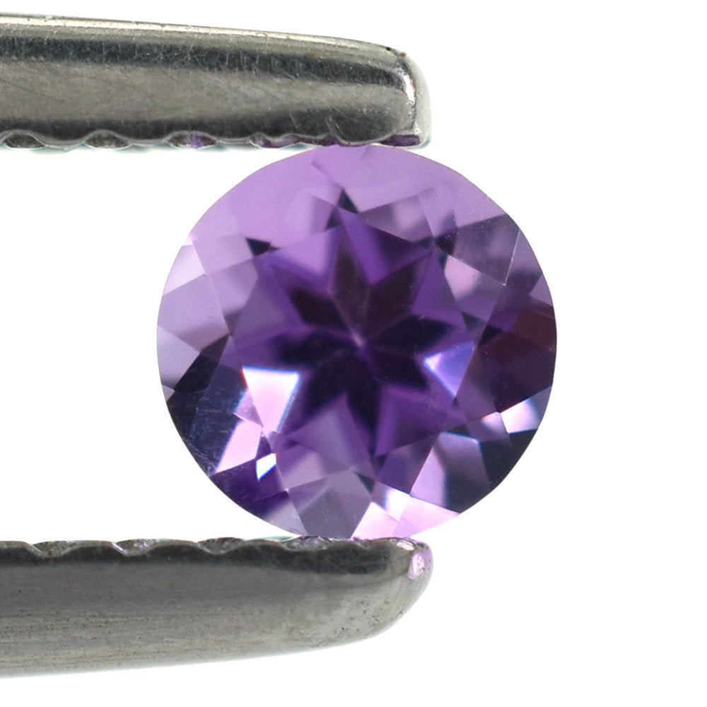 AMETHYST AFRICAN ROUND CUT (AA/CLEAN) 4.00X4.00 MM  0.23 Cts