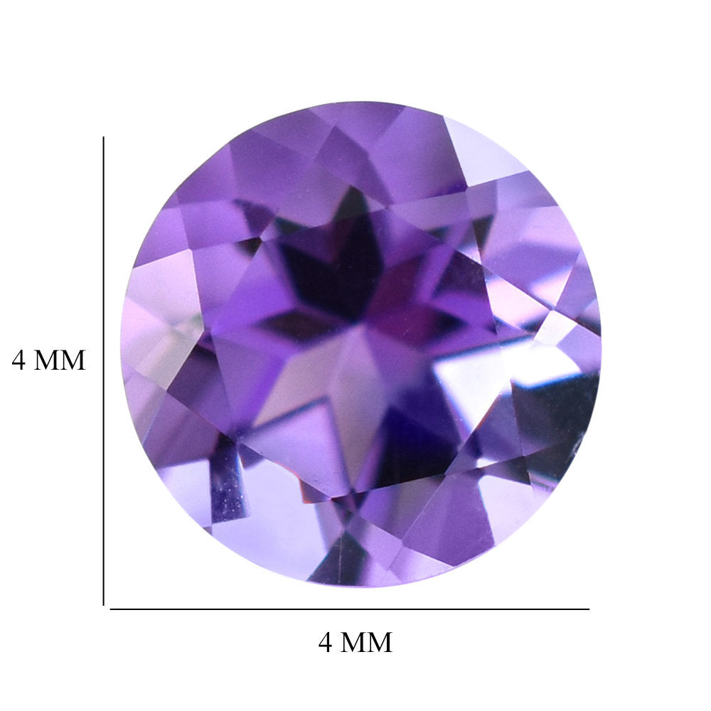 AMETHYST AFRICAN ROUND CUT (AA/CLEAN) 4.00X4.00 MM  0.23 Cts