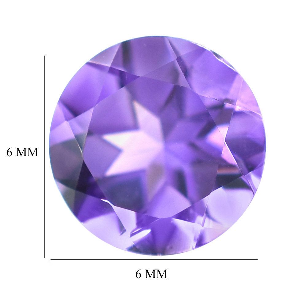 AMETHYST AFRICAN ROUND CUT (AA/CLEAN) 6.00X6.00 MM 0.70 Cts