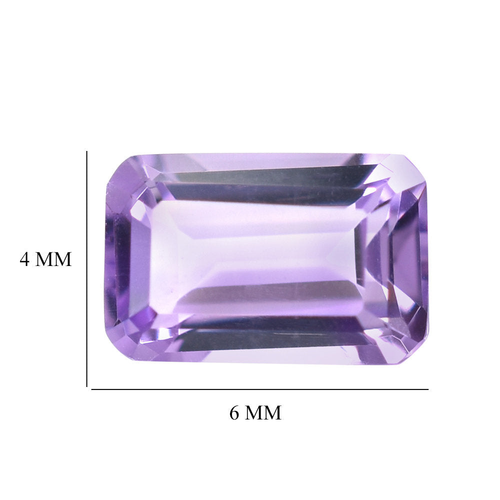 AMETHYST AFRICAN OCTAGON CUT (A/CLEAN) 6.00X4.00 MM 0.51 Cts