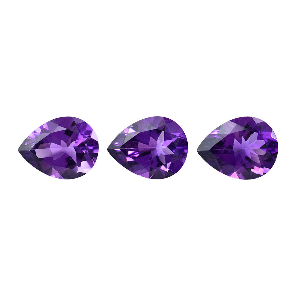AMETHYST AFRICAN PEAR CUT (AAA/CLEAN) 9.00X7.00 MM 1.31 Cts