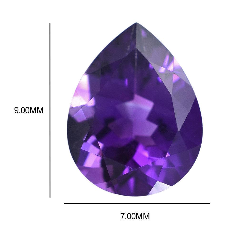 AMETHYST AFRICAN PEAR CUT (AAA/CLEAN) 9.00X7.00 MM 1.31 Cts