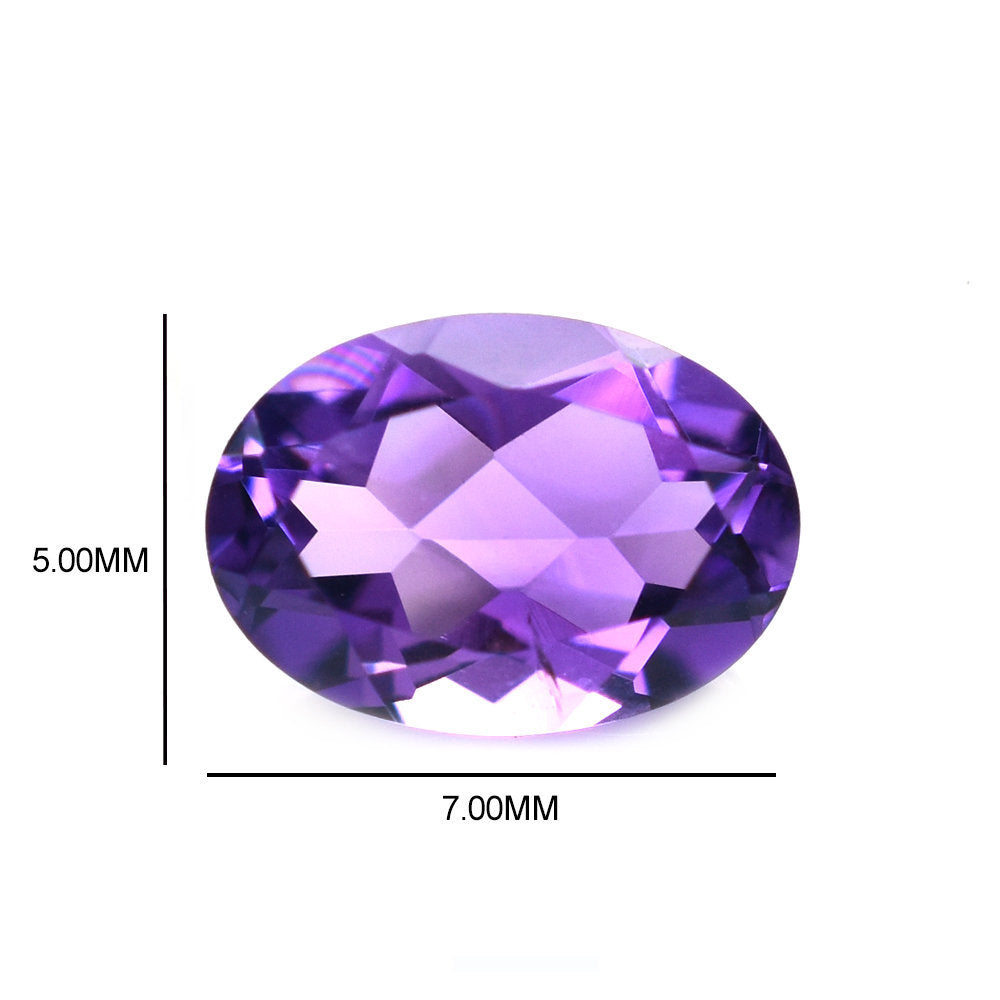 AFRICAN AMETHYST CUT OVAL (AA\CLEAN) 7.00X5.00 MM 0.73 Cts.