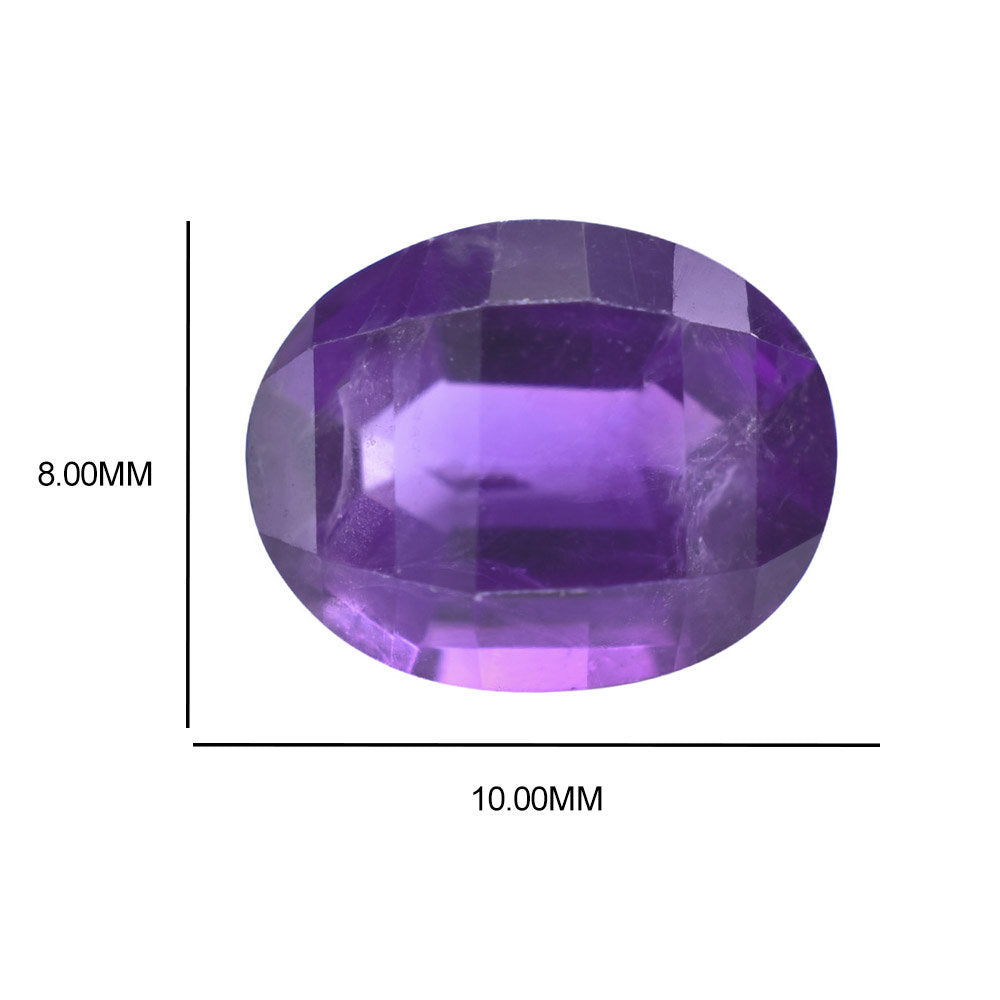 AMETHYST AFRICAN BARREL STEP CUT (AAA/HI) 10.00X8.00 MM 2.45 Cts