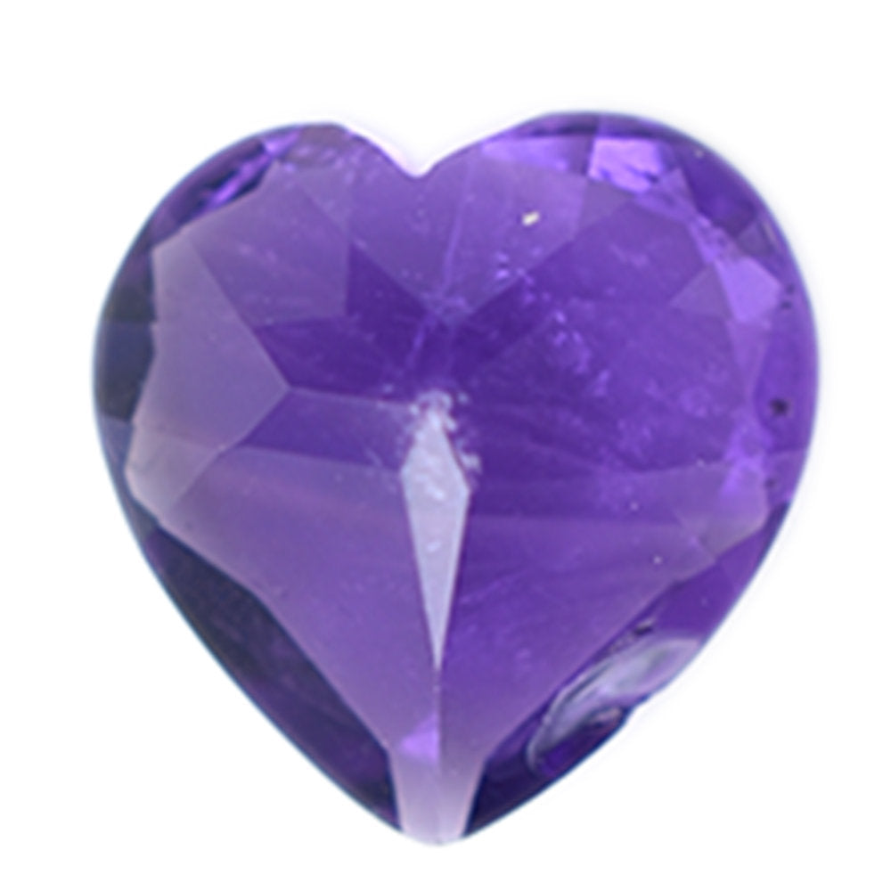 AMETHYST AFRICAN HEART CUT (AAA/HI) 7.00X7.00 MM 1.10 Cts
