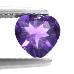 AMETHYST AFRICAN HEART CUT (AAA/HI) 7.00X7.00 MM 1.10 Cts