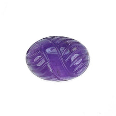 AFRICAN AMETHYST CARVING CAB OVAL (AA\HI) 14.00X10.00 MM 6.15 Cts.
