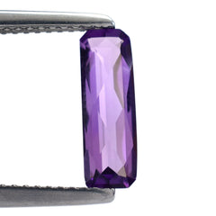 AMETHYST AFRICAN OCTAGON CHECKER CUT (AA/CLEAN) 12.00X4.00 MM 1.07 Cts