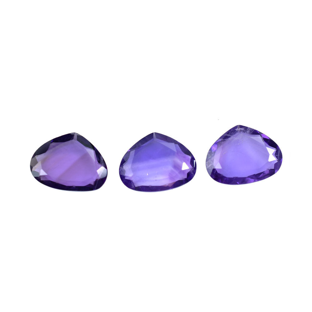 AMETHYST AFRICAN PEAR BOTH SIDE TABLE CUT (AA/HI) 13.00X10.00 MM 2.99 Cts