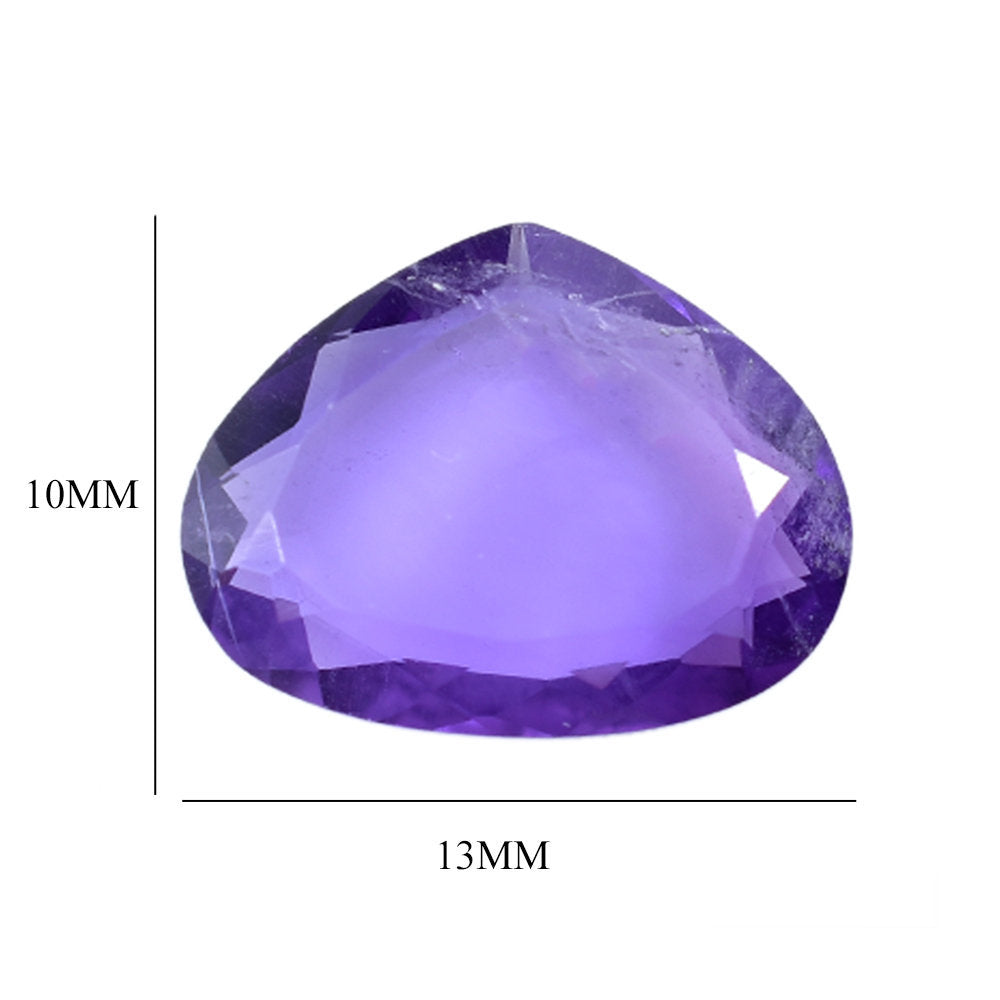 AMETHYST AFRICAN PEAR BOTH SIDE TABLE CUT (AA/HI) 13.00X10.00 MM 2.99 Cts