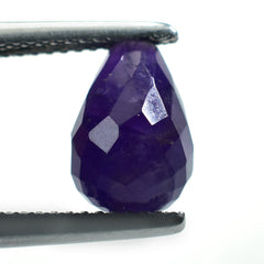 AFRICAN AMETHYST CHECKER DROP (AAA\SI) 10.00X7.00 MM (H/D_0.75_*_RD) 3.43 Cts.