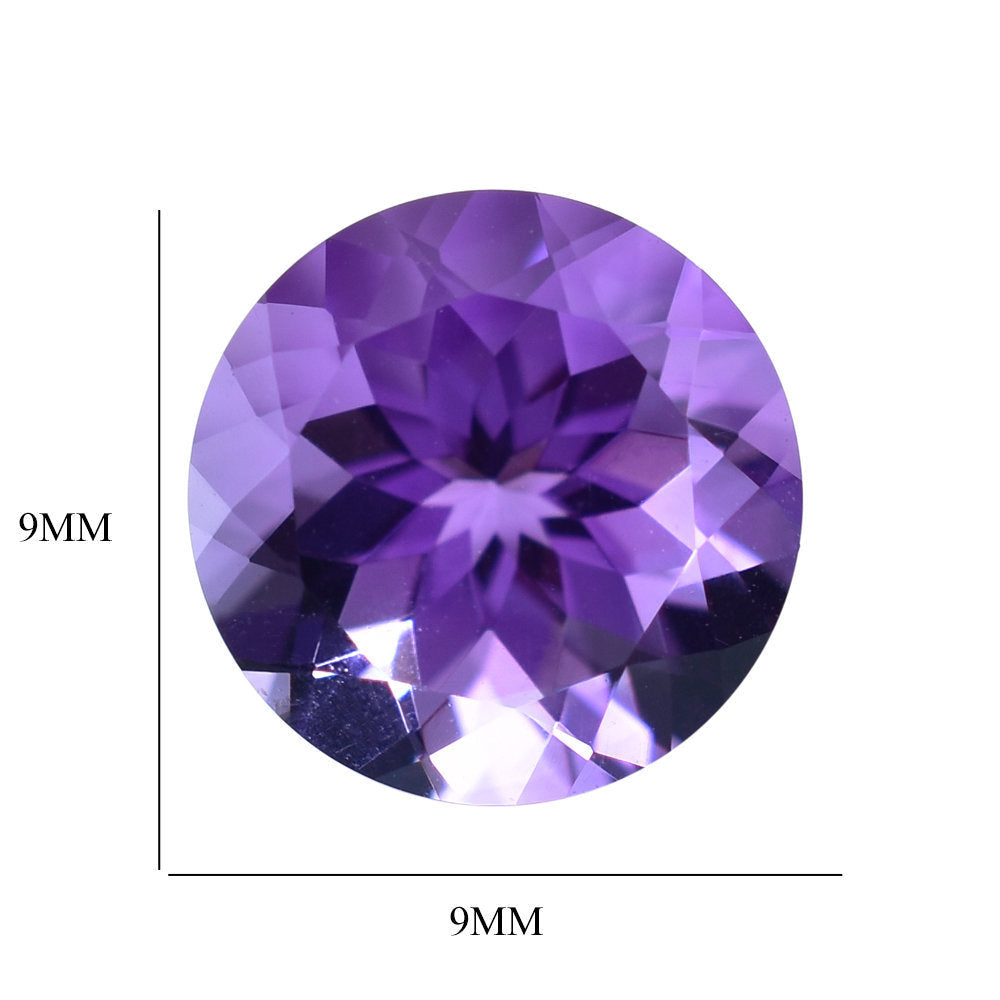 AMETHYST AFRICAN ROUND CUT (AAA/CLEAN) 9.00X9.00 MM 2.31 Cts