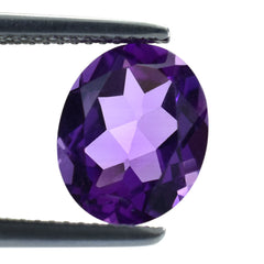 AMETHYST AFRICAN OVAL CUT (AAA/CLEAN) 11.00X9.00 MM 3.4 Cts