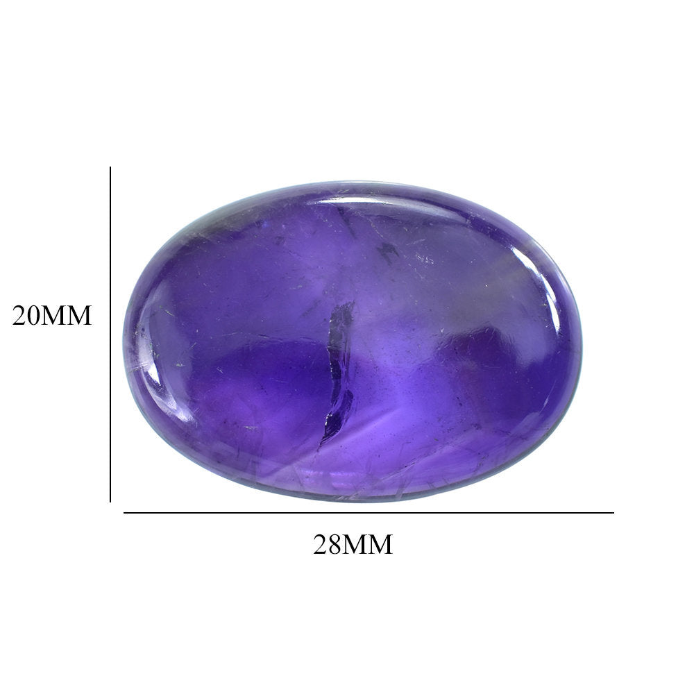 AMETHYST AFRICAN OVAL CAB (AAA/HI) 28.00X20.00 MM 19.45 Cts