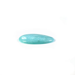 AMAZONITE PERUVIAN PLAIN CAB (FLAT BOTTOM) EGG OVAL (A\OPAQUE) 26.00X20.00 MM 15.68 Cts.