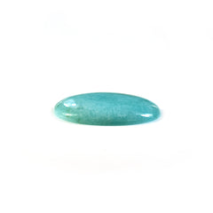AMAZONITE PERUVIAN PLAIN CAB (FLAT BOTTOM) EGG OVAL (AA\OPAQUE) 26.00X20.00 MM 15.54 Cts.