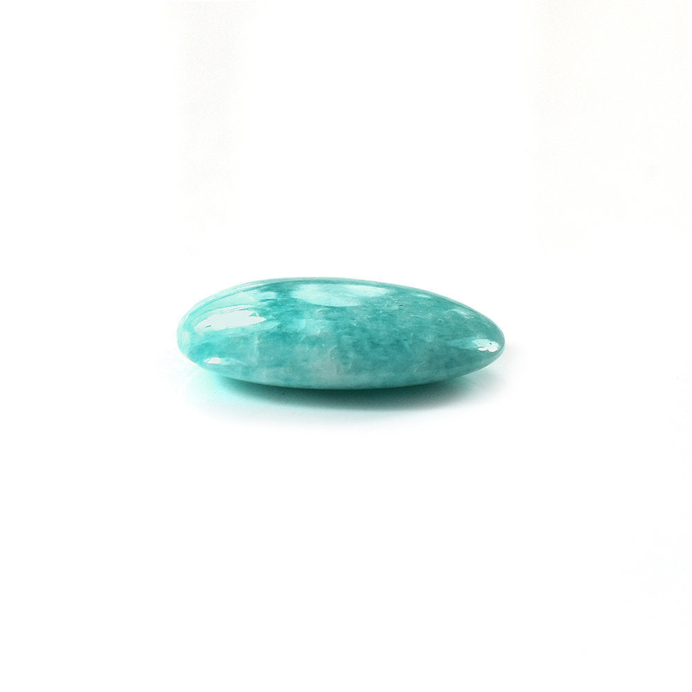 AMAZONITE PERUVIAN PLAIN LENTIL (AA/OPAQUE) TRILLIANISH 15.50X12.50 MM 4.92 Cts.