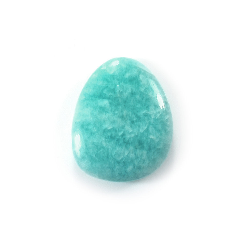 AMAZONITE PERUVIAN PLAIN LENTIL (AA/OPAQUE) TRILLIANISH 15.50X12.50 MM 4.92 Cts.