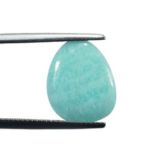 AMAZONITE PERUVIAN PLAIN LENTIL (AA/OPAQUE) TRILLIANISH 15.50X12.50 MM 4.92 Cts.