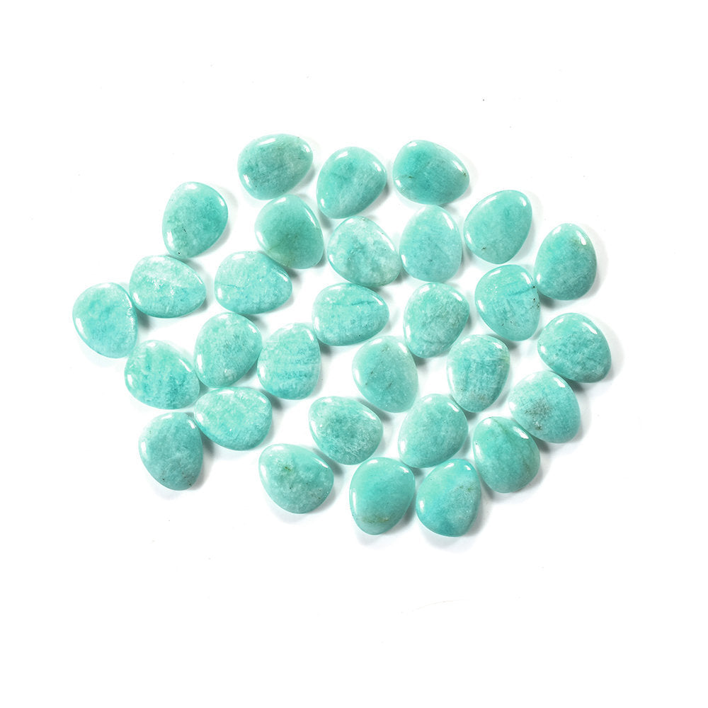 AMAZONITE PERUVIAN PLAIN LENTIL (AA/OPAQUE) TRILLIANISH 15.50X12.50 MM 4.92 Cts.
