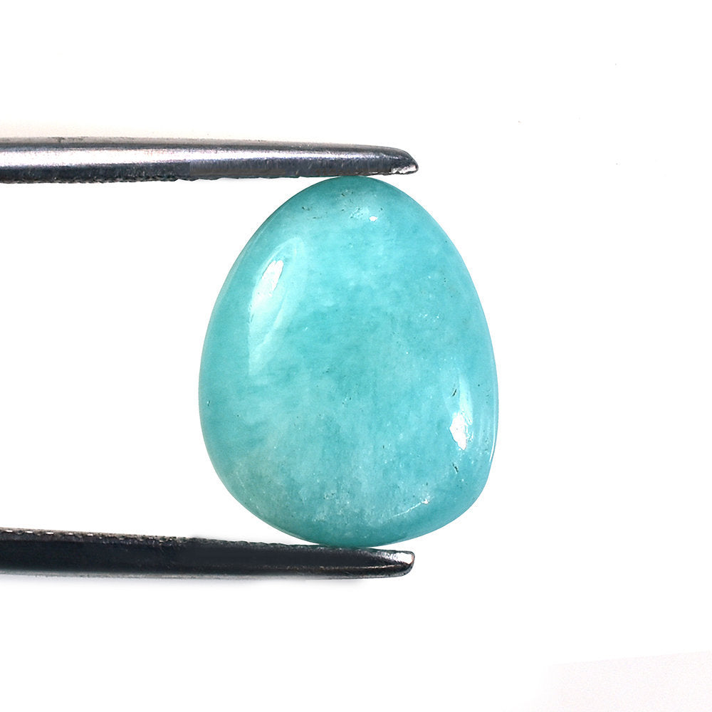 AMAZONITE PERUVIAN PLAIN CAB PEARISH CAB (AA\OPAQUE) 15.50X12.50 MM 5.08 Cts.