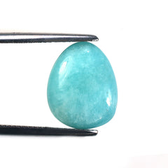 AMAZONITE PERUVIAN PLAIN CAB PEARISH CAB (AA\OPAQUE) 15.50X12.50 MM 5.08 Cts.